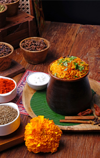Matka Vegetable Biryani at Chai'Ba Bali