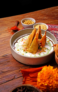 Samosa Chaat at Chai'Ba Bali